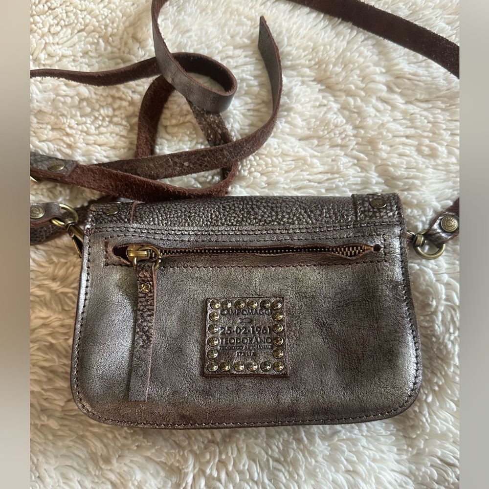 Campomaggi Pewter Crossbody